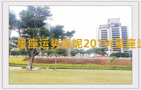 星座运势佩妮2019(星座运势2023)